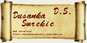 Dušanka Smrekić vizit kartica